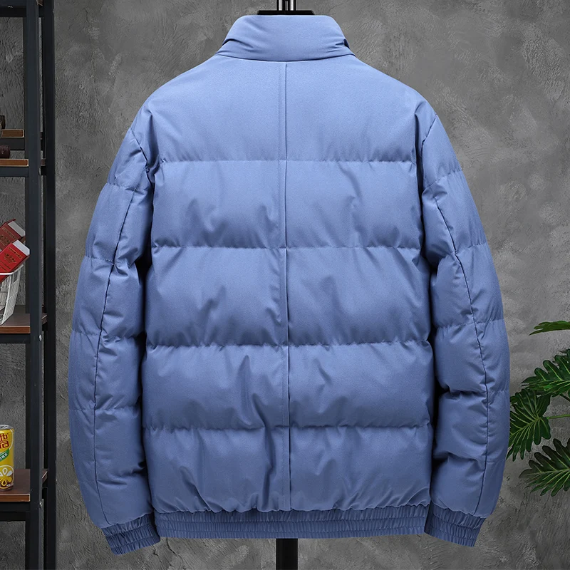 2021 autumn and winter men's Korean stand collar down cotton padded jacket thickened short cotton padded jacket