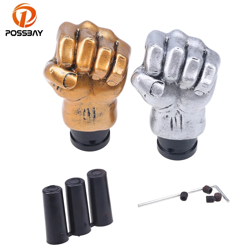 Забавные золотистые и Серебристые ручки переключения передач POSSBAY универсальная