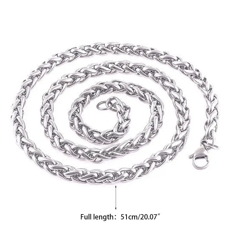 

3-6MM Mens Womens Stainless Steel Cable Chain Necklace
