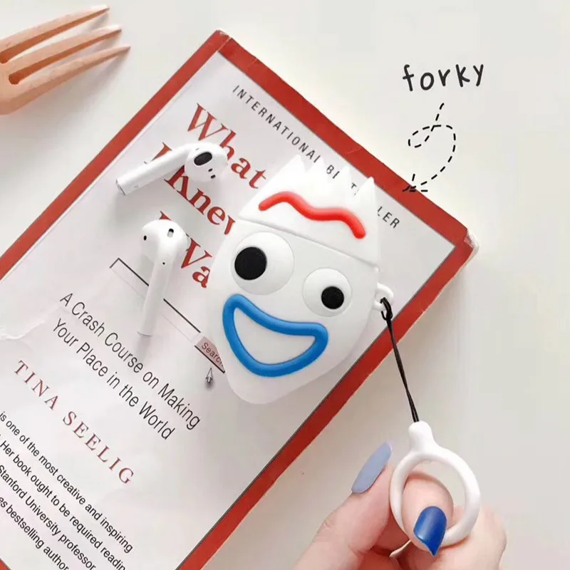 773A1 3D чехол для наушников для Airpods, чехол, силиконовый чехол с милым медведем для Apple Air pods 2, чехол для Earpods, чехол, ремешок для наушников 1 - Цвет: 773A1
