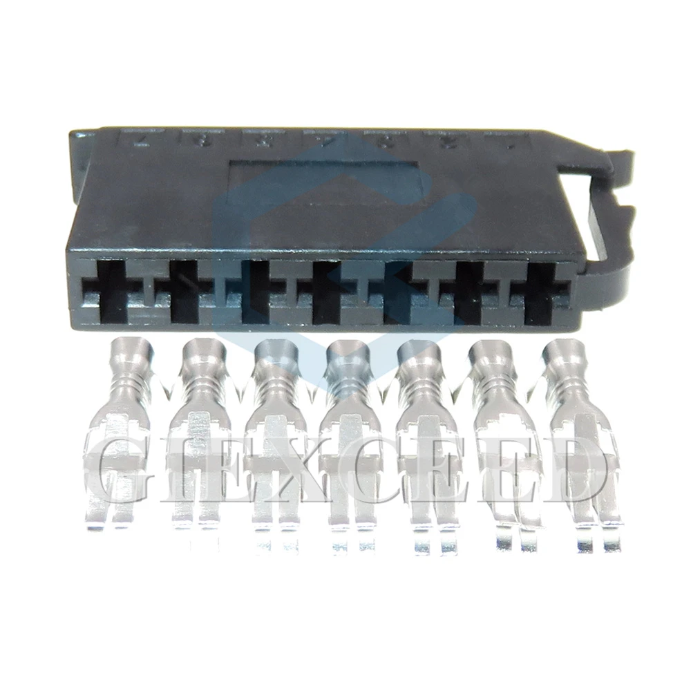 

2 комплекта, 7-контактные детали для модификации автомобиля, серия 2,8, автомобильный негерметичный разъем, автомобильная проводка с клеммой