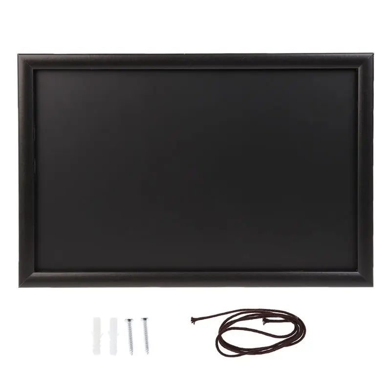

Rectangle Hanging Wooden Message Blackboard Chalkboard Wordpad Advertising Board XX9A