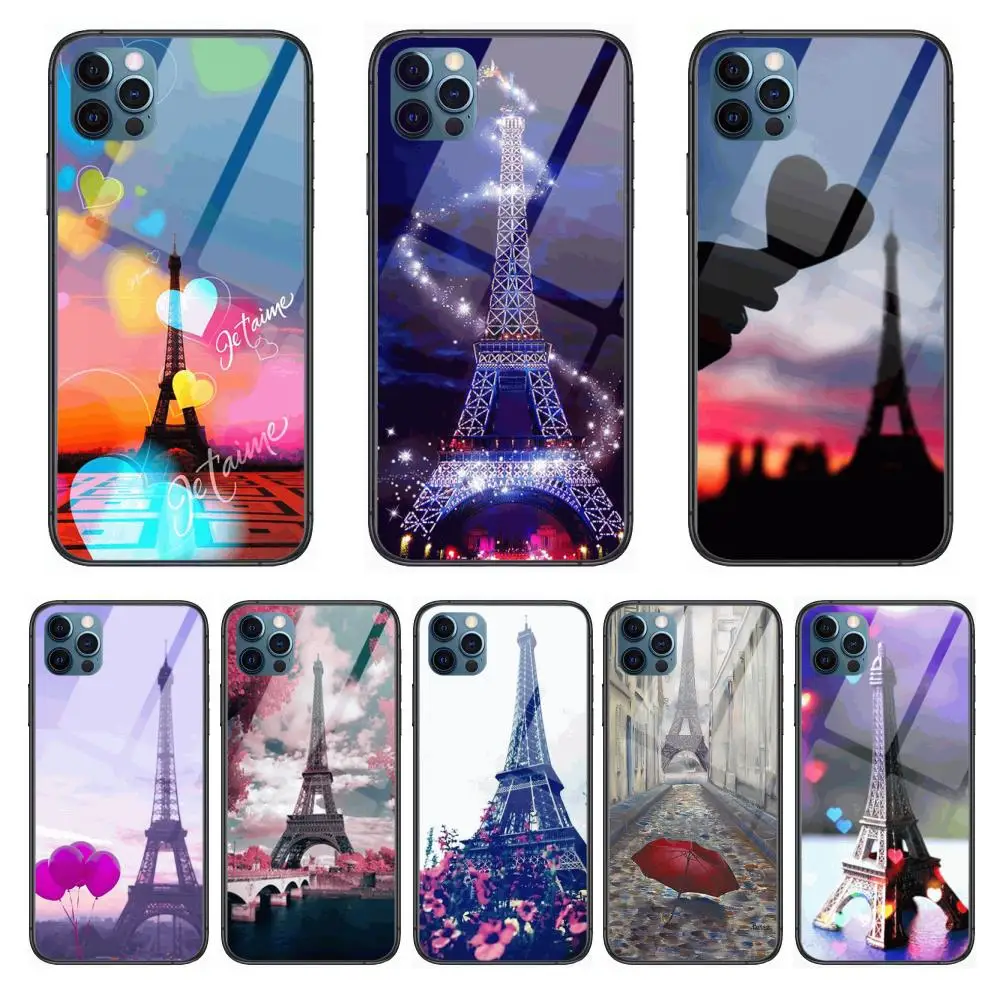 

Paris Eiffel Iron Tower Fashion Phone Case cover For OPPO A91 9 83 79 92s 5 F9 A7X Reno2 Realme6pro 5 black tpu cell cover