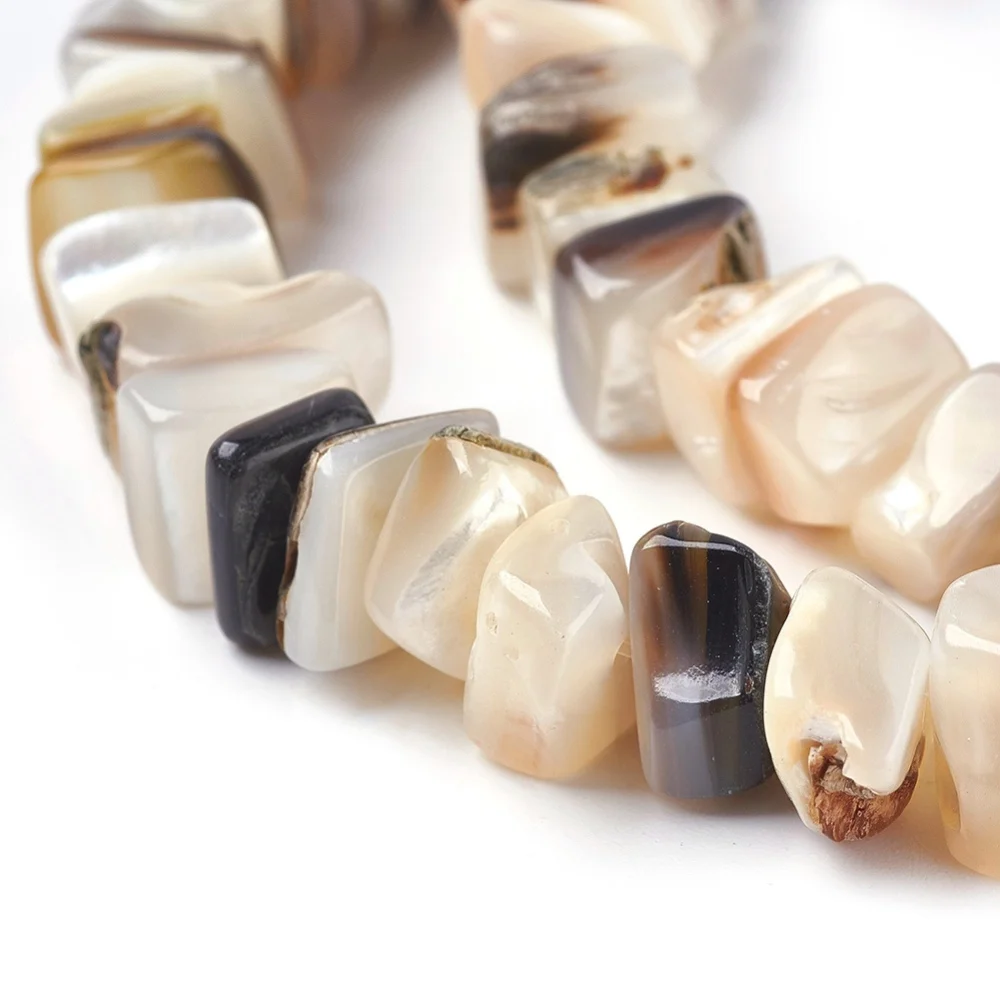 5 нитей пресноводная ракушка сделай сам Квадратные бусины пряди Пляжное