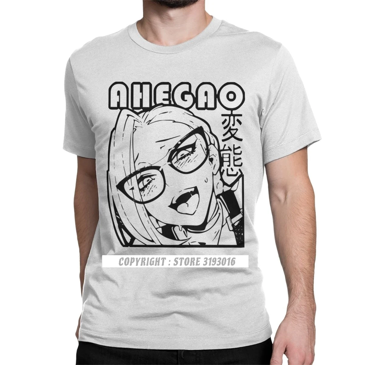

Big Sale Men's Tshirt Ahegao Sexy Face Anime Hentai Japanese Lewd Sexy Waifu T-Shirt Harajuku Camisa Premium Cotton Clothes