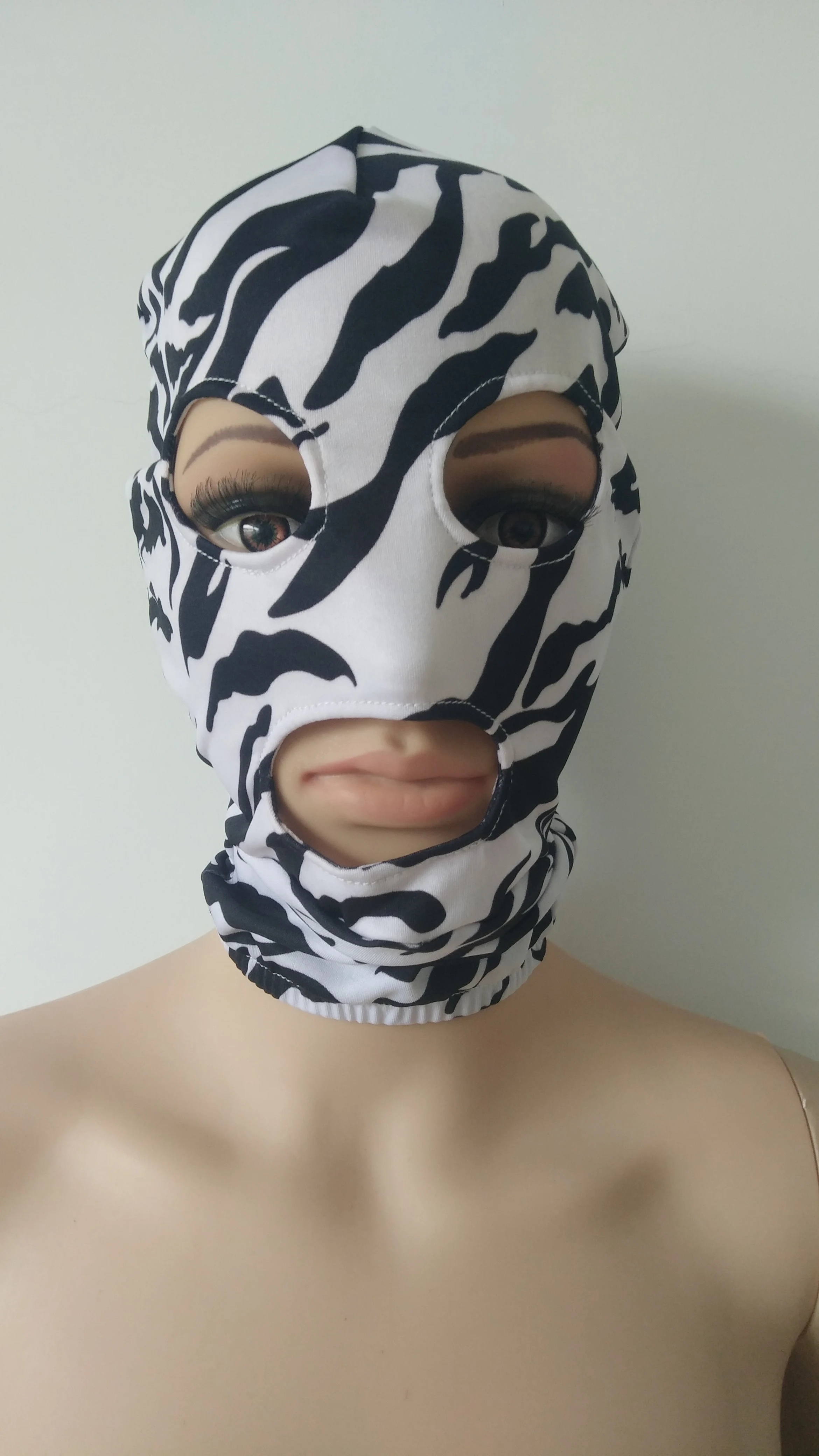 Костюмы Зентаи унисекс для вечевечерние Хэллоуина капюшоны с принтом зебры