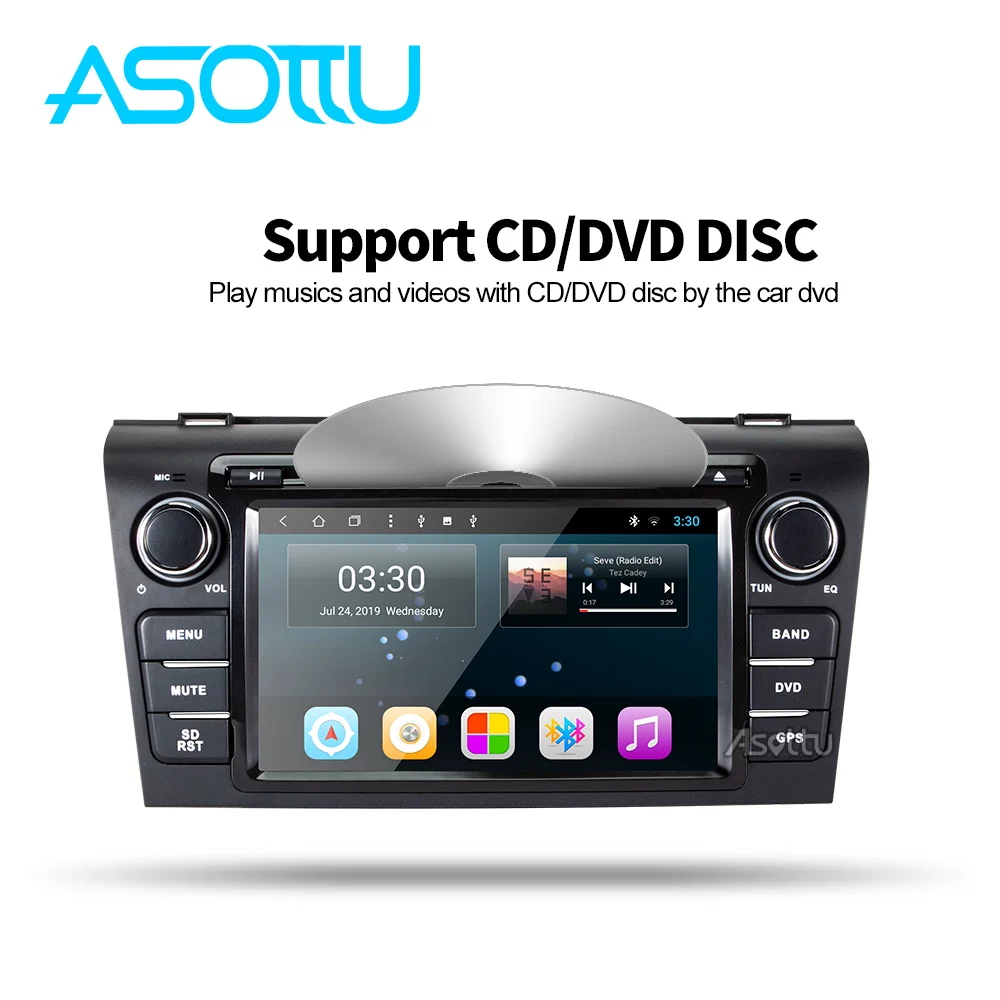 Автомагнитола Asottu с GPS навигацией android 9 0 для Mazda 3 2004 2005 2006 2007 2008 2009|Автомагнитолы| |