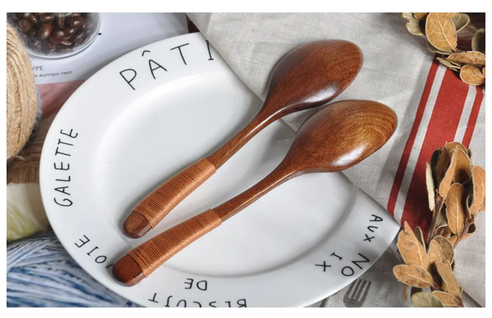 Деревянная ложка домашняя посуда миска для каши китайская столовая японская