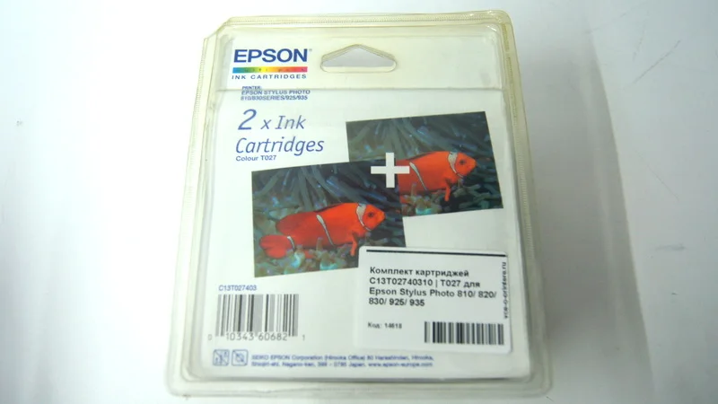 Комплект картриджей C13T02740310 | T027 для Epson Stylus Photo 810/ 820/ 830/ 925/ 935|Чернильные картриджи|