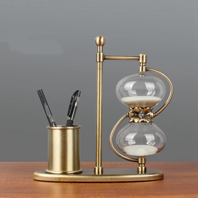 

Pen Holder Hourgl Timer Creative Home Craft Decoration Office Desk Study Room Decoration 30 Minutes