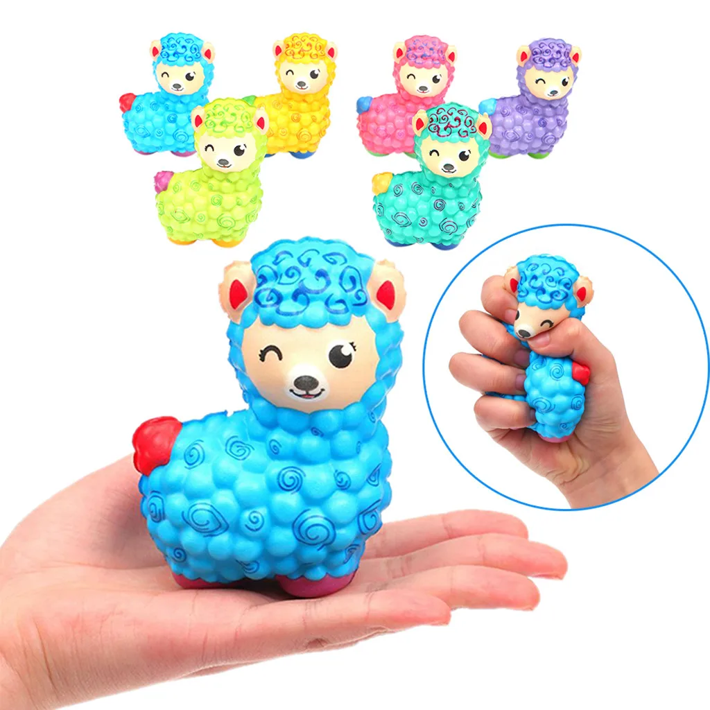 Jumbo овца альпака мягкие куклы милые красочные медленно поднимающиеся игрушки животных Ароматические Изысканный детский подарок