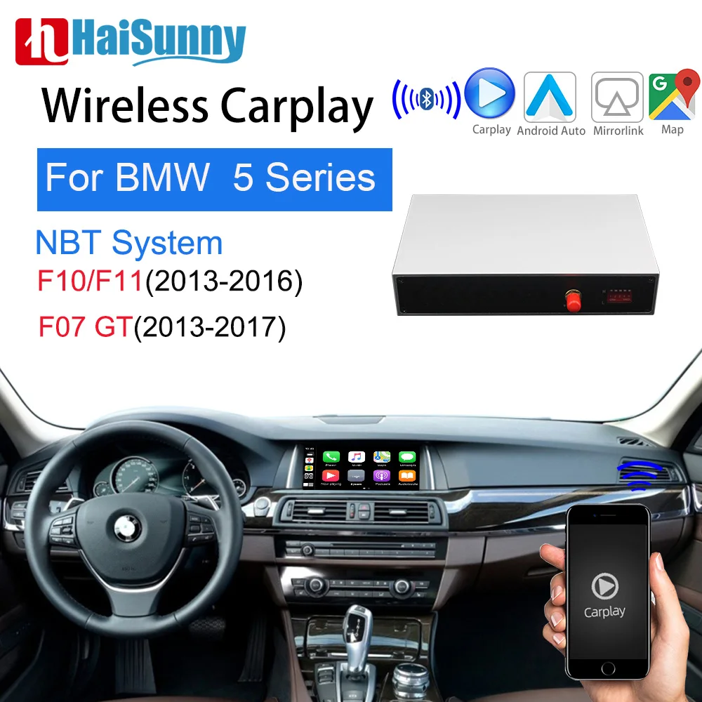

Wireless BMW Carplay For 5Series F10 F11 F18 2011-16 Support Auto Multimedia Video Interface NBT Car play GPS Navigaition