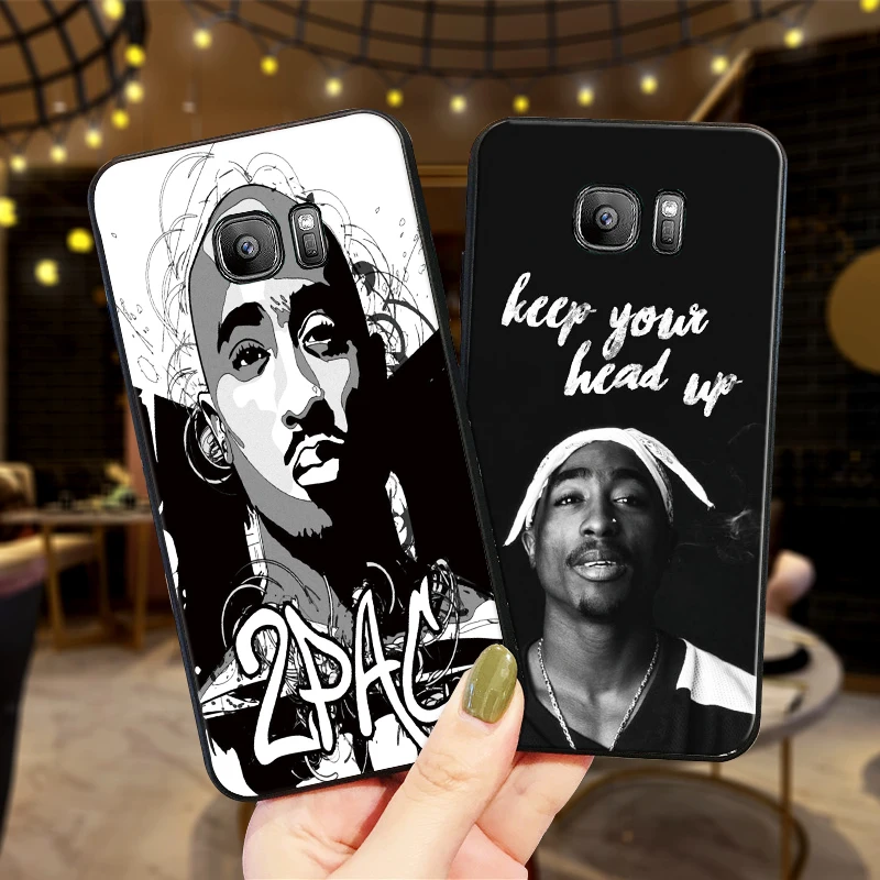2pac Чехлы для мобильных телефонов samsung A5 3 6 7 8 9 10 A10 A20 30 40 50 60 70 M40 Мягкий силиконовый