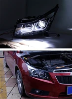 led hid halogen headlight drl daytime running light with turn signal for chevrolet cruze 2009 2014 car accessories