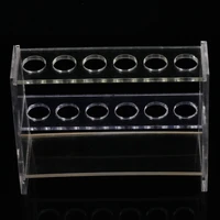 1 set of durable test tube rack holder detachable pipe stand school laboratory supplies 10ml transparent
