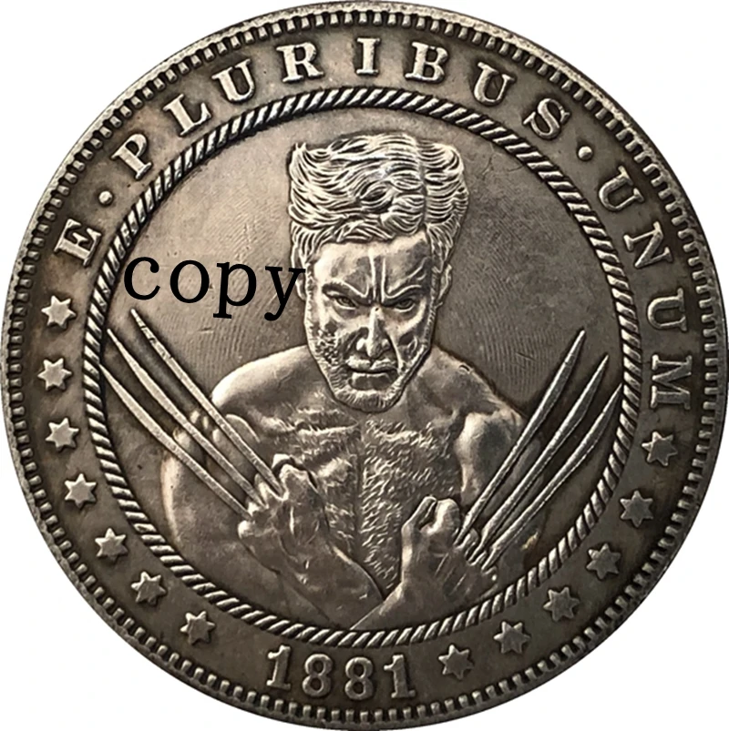 

Hobo Nickel 1881-CC копия монеты доллара США Моргана 123