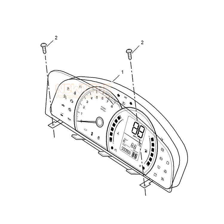 

10093371, original Car Auto Meter/Instrument Panel Cluster For MG350/ROEWE