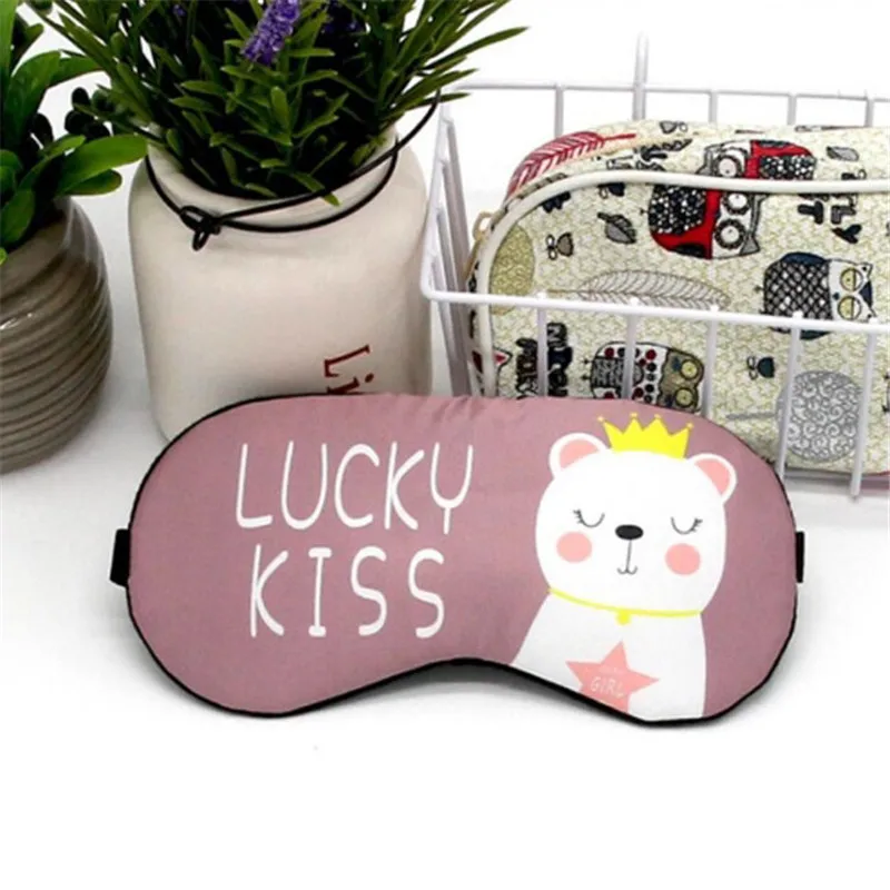 Маска для сна с милыми мультяшными животными новинка модные массажные