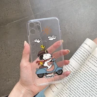 snoopy mobile phone case for iphone 13 13 pro 13 pro max 12 12 pro max 11 11 por max xs max xr plus painted soft case
