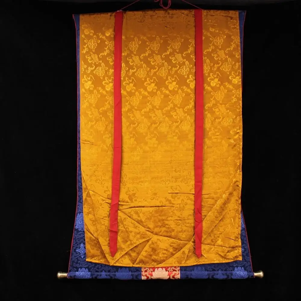 

28" Tibet Buddhism Temple Silk Cloth paper Natural pigments Gold powder Hand Painted Thousand-Hand Guanyin Bodhisattva Thangka