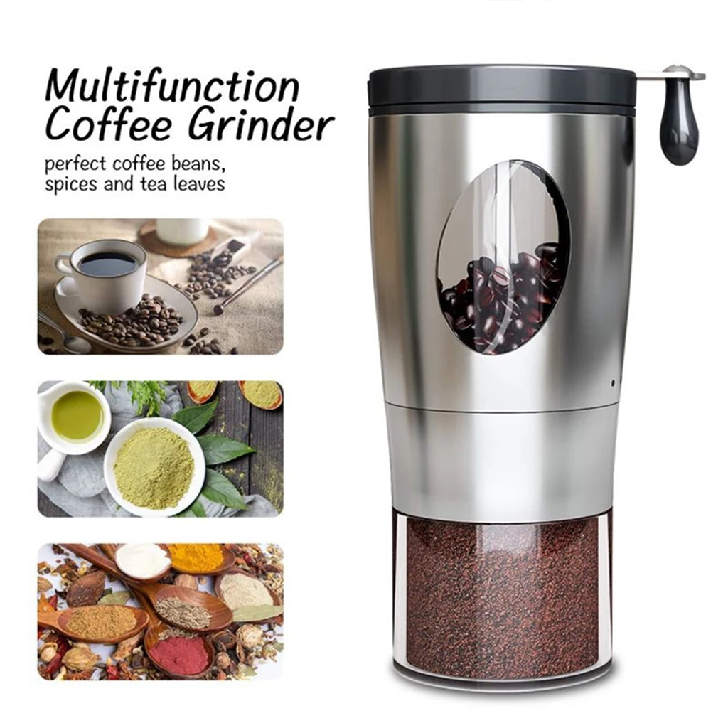 

Manual Coffee Grinder Handmade Ceramic Conical Bean Burr Mill Home Office