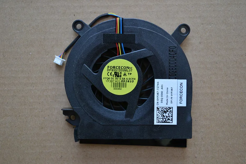 Новый вентилятор охлаждения процессора ноутбука DELL Latitude E6500 Precision M4400 DFS551205ML0T|laptop