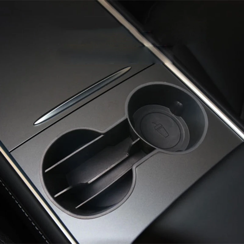

Model 3 Y Cup Holder Dual Hole Card Slot Storage Box Automotive Accessories Dropshipping