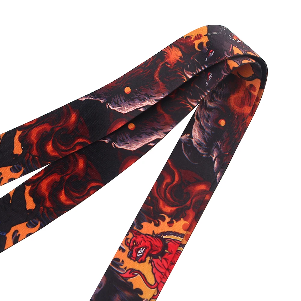 

DZ1344 Cerberus Lanyards for Key Neck Strap For Card Badge Gym Key Chain Lanyard Key Holder DIY Hang Rope Keychain