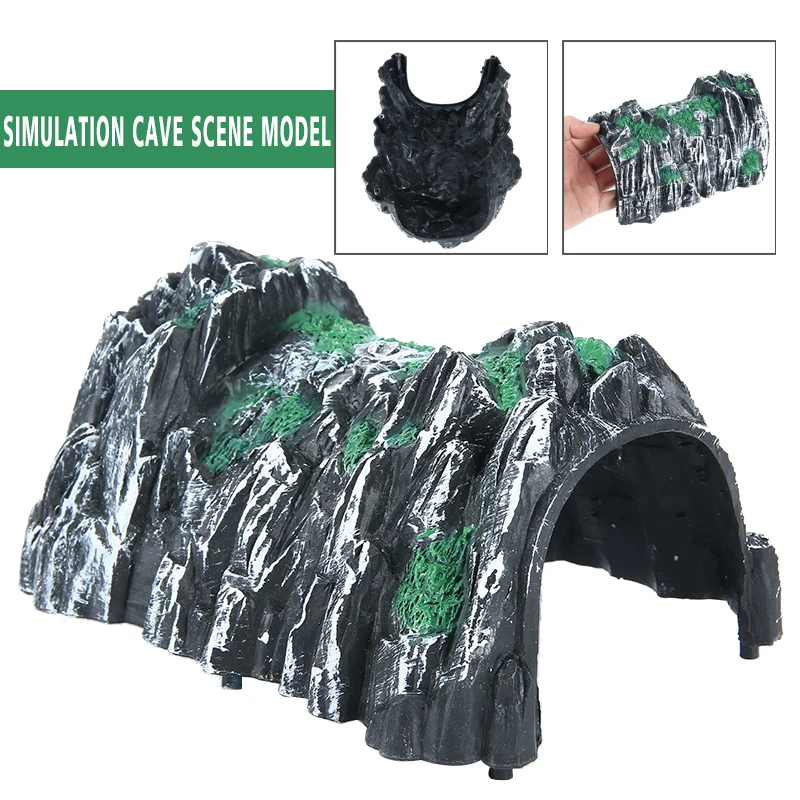 

Plastic Rockery Tunnel Track Train Slot 1:87 Scale Model Toy Train Railway Cave Tunnels Sand Table Model Railway Accessories