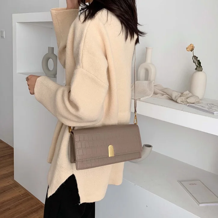 

Yuhua, 2020 new fashion women handbags, vintage korean version woman bag, casual alligator shoulder bag, trend messenger bags.