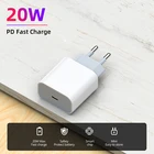 Сетевое зарядное устройство PD, 20 Вт, USB Type-C, для iPhone 1212 Pro Max 12Mini Xiaomi 11 10 Huawei P40 P30