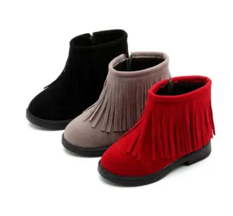 New Kids Winter Fringe Tassel Boots casual shoes kids boys winter Boot for girls shoes for boys girl children casual sneakers