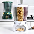 Контейнер для сухих пищевых продуктов, контейнер для хранения зерна, 4 ячейки, 10 кг