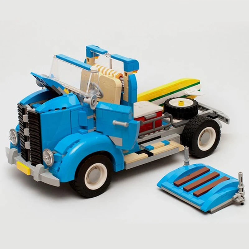 

BuildMoc Car Mini Building Block Vehicle Assemable Educational Toy Children Beetle-Creatored Truck Truck Car Bricks Toys