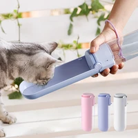 420ml portable pet water bottle foldable leakproof dog drinking bowl cup outdoor travel dogs cats water dispenser feeder
