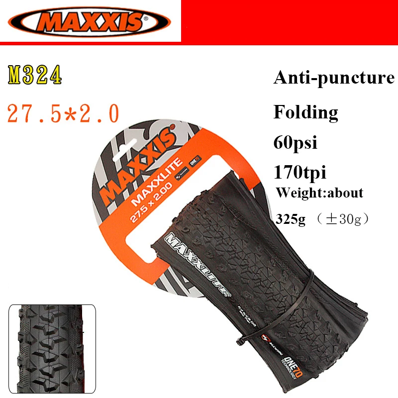 27.5 2.0 Maxxis 29*2,0 велосипедные шины сверхлегкие анти-прокол 27,5*2,0 29er MAXXLITE складные MTB горный велосипед шины 60psi 170TPI - Цвет: 27.5 2.0