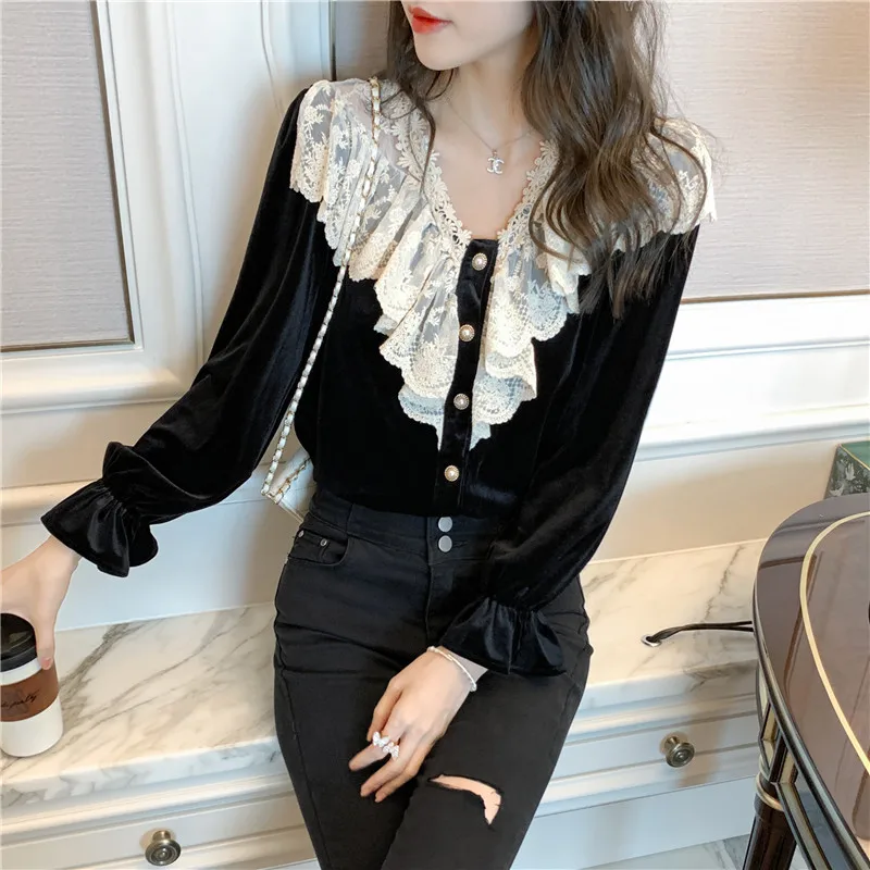 

New Spring Vintage Print Shirt Female Oversize Tops Womens Long Sleeve Girls Blouse Summer Plus Size Women Blouses Femme Blusas