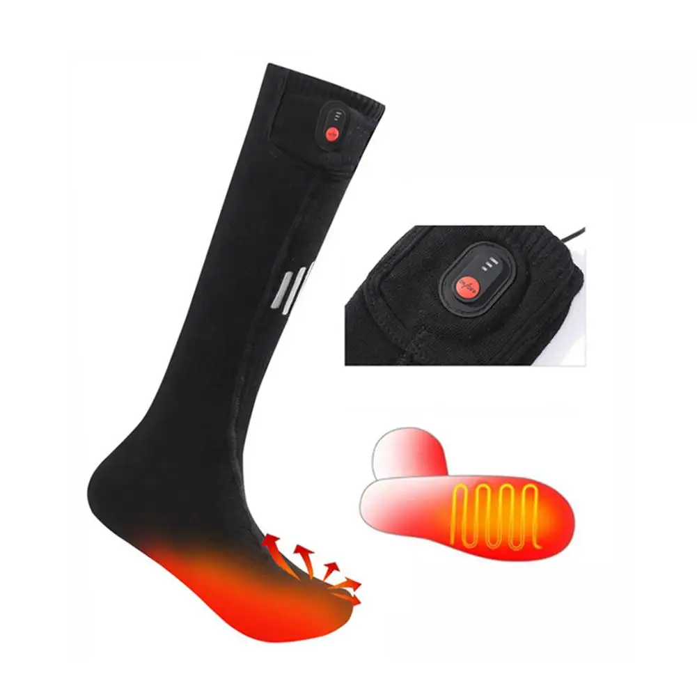 

Heated Socks For Women Men Cotton Foot Warmers Electric Rechargeable Battery Heating Socks Thanksgiving Christmas Gifts For Hi