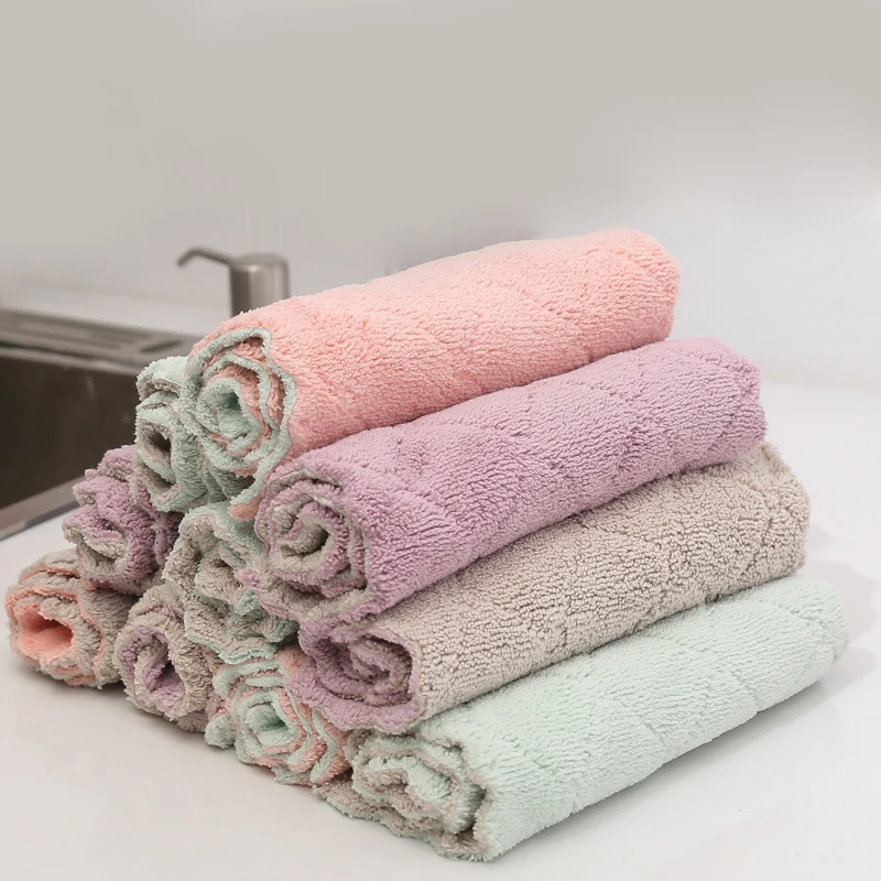 1 шт. кухонное полотенце из микрофибры супер впитывающее домашний инструмент для