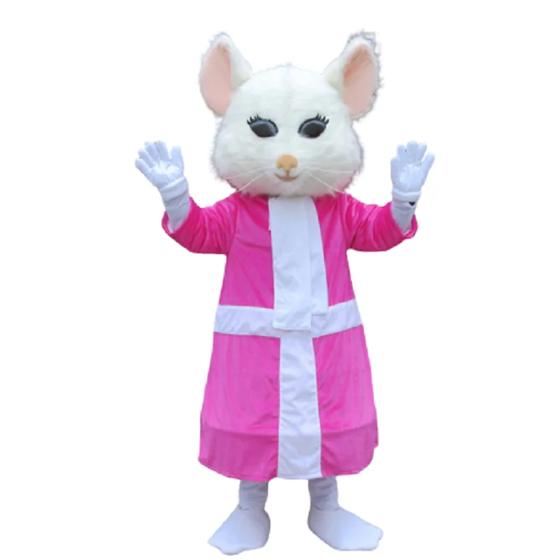 Костюм-талисман с длинной меховой мышью пушистые костюмы для косплея вечерние