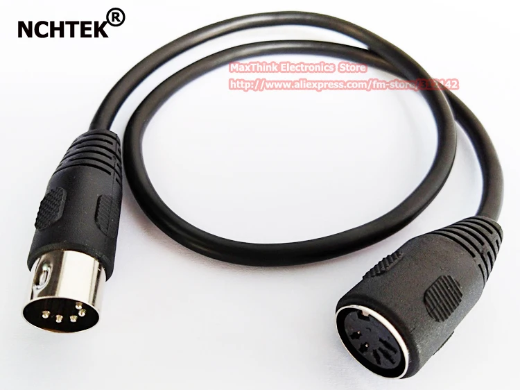Кабель адаптер NCHTEK MIDI 5Pin DIN штырь гнездо для клавиатуры кабель удлинитель 50