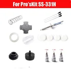Pro'sKit электронная демонтажная станция, оловянный пистолет, всасывающий насос 331H, аксессуары, игольчатый коврик, пружинный фильтр, трубный нагреватель