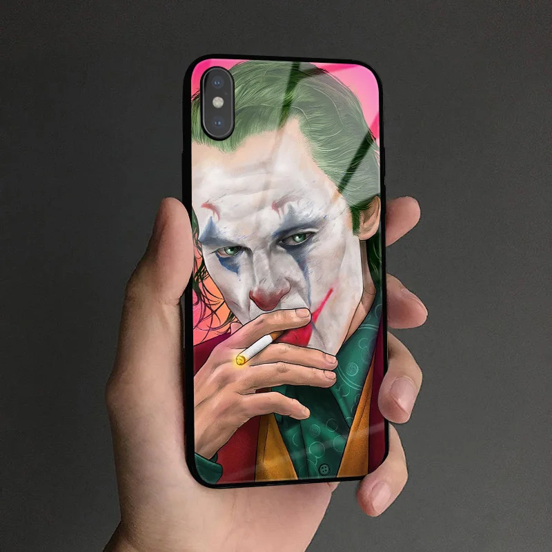 Пленка Joker Joaquin Phoenix мягкий силиконовый стеклянный чехол для телефона apple iPhone 6 6s 7 8 Plus X XR XS 11 PRO MAX - Цвет: iD 75