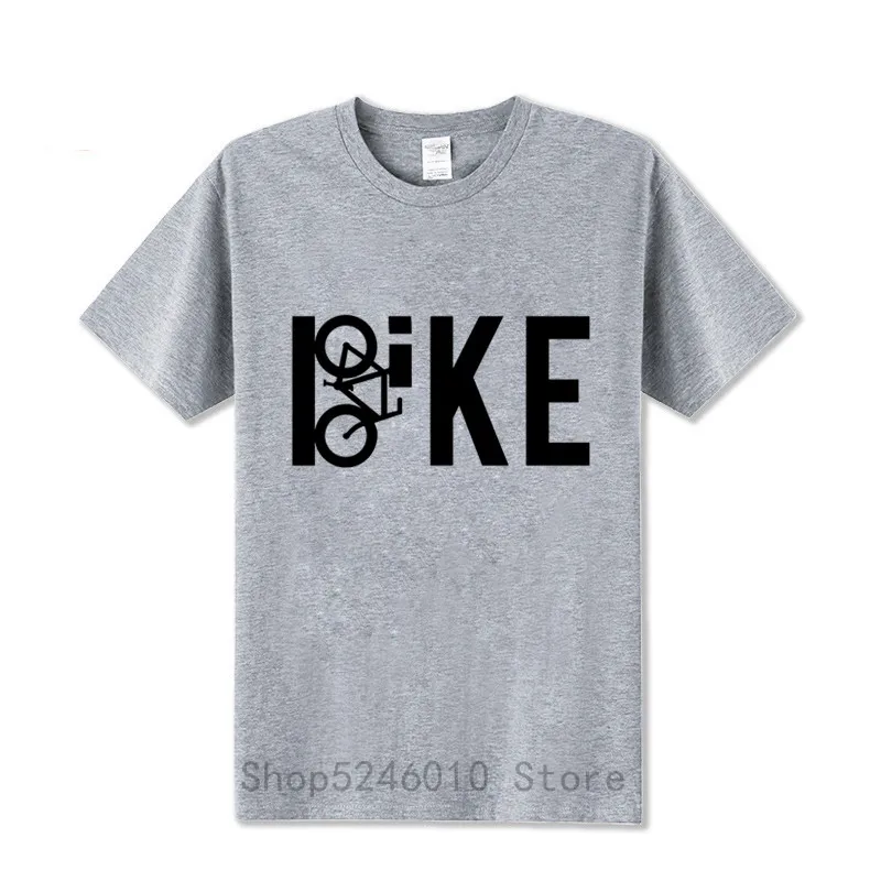 Fashion BIKE Word Art T-shirt Mountain Biking Vintage MTB Distressed Design T Shirt 100% Cotton Tees Short Sleeve Bicycle Tshirt | Мужская