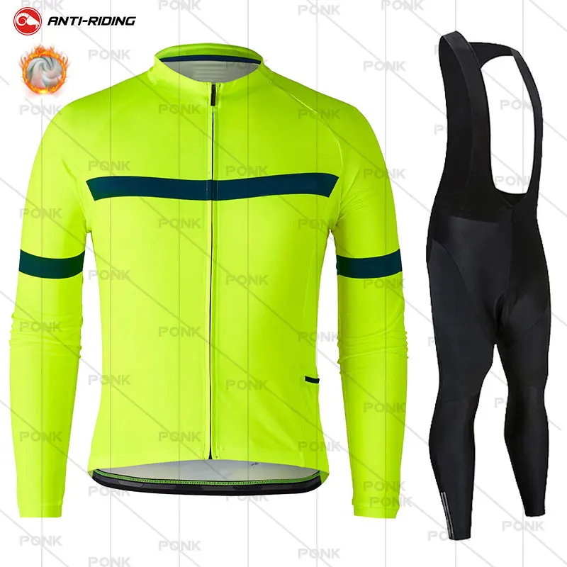 

2021 Winter Thermal Fleece Cycling Jersey Set Racing Bike Cycling Suit Mountian Bicycle Cycling Clothing Ropa Ciclismo Bicycle