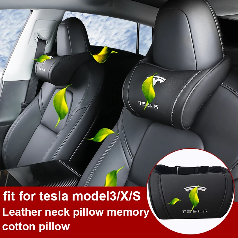Новинка для Tesla Model 3 S X 2021 Автомобильная подушка подголовника сиденья автомобиля