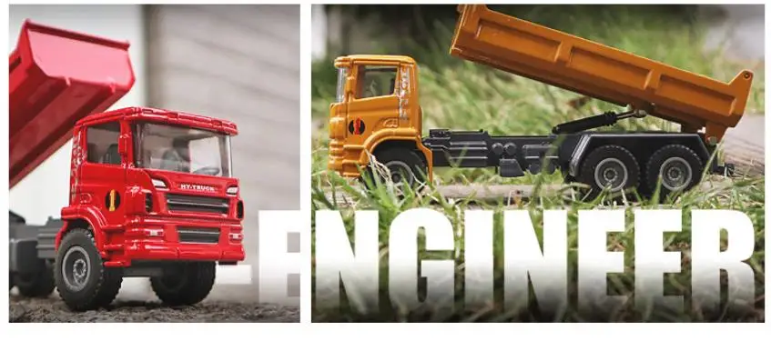 Высококачественный инженерный грузовик из искусственного сплава, 1: 60 самосвал Модель, самосвал игрушка