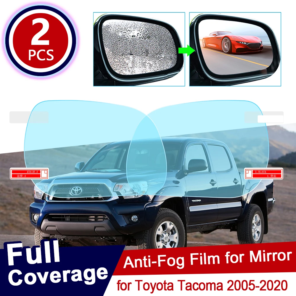 Для Toyota Tacoma 2005 ~ 2020 TRD полное покрытие противотуманная пленка для зеркала заднего