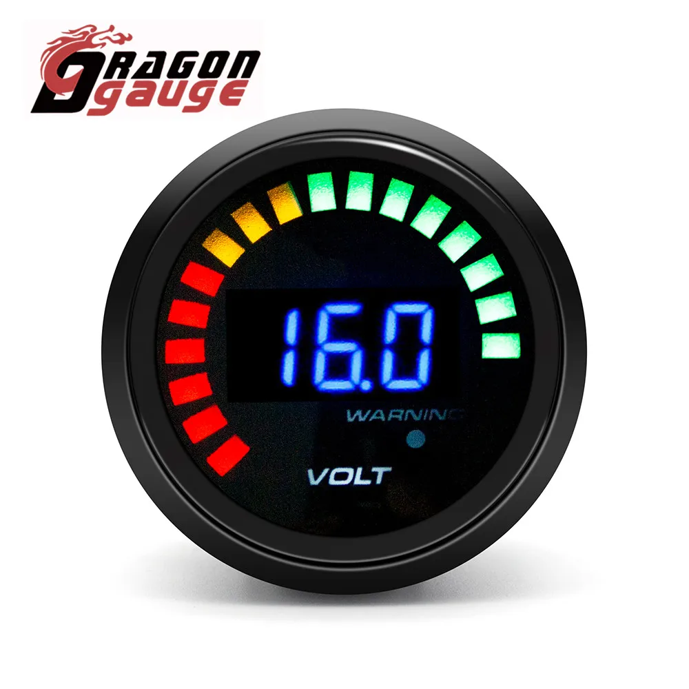 

DRAGON GAUGE 52 мм Тахометр Вольтметр Boost Вакуумное соотношение воздушно-палива Температура воды Температура масла Пресс масла Датчик EGT Подходит для автомобиля 12 В