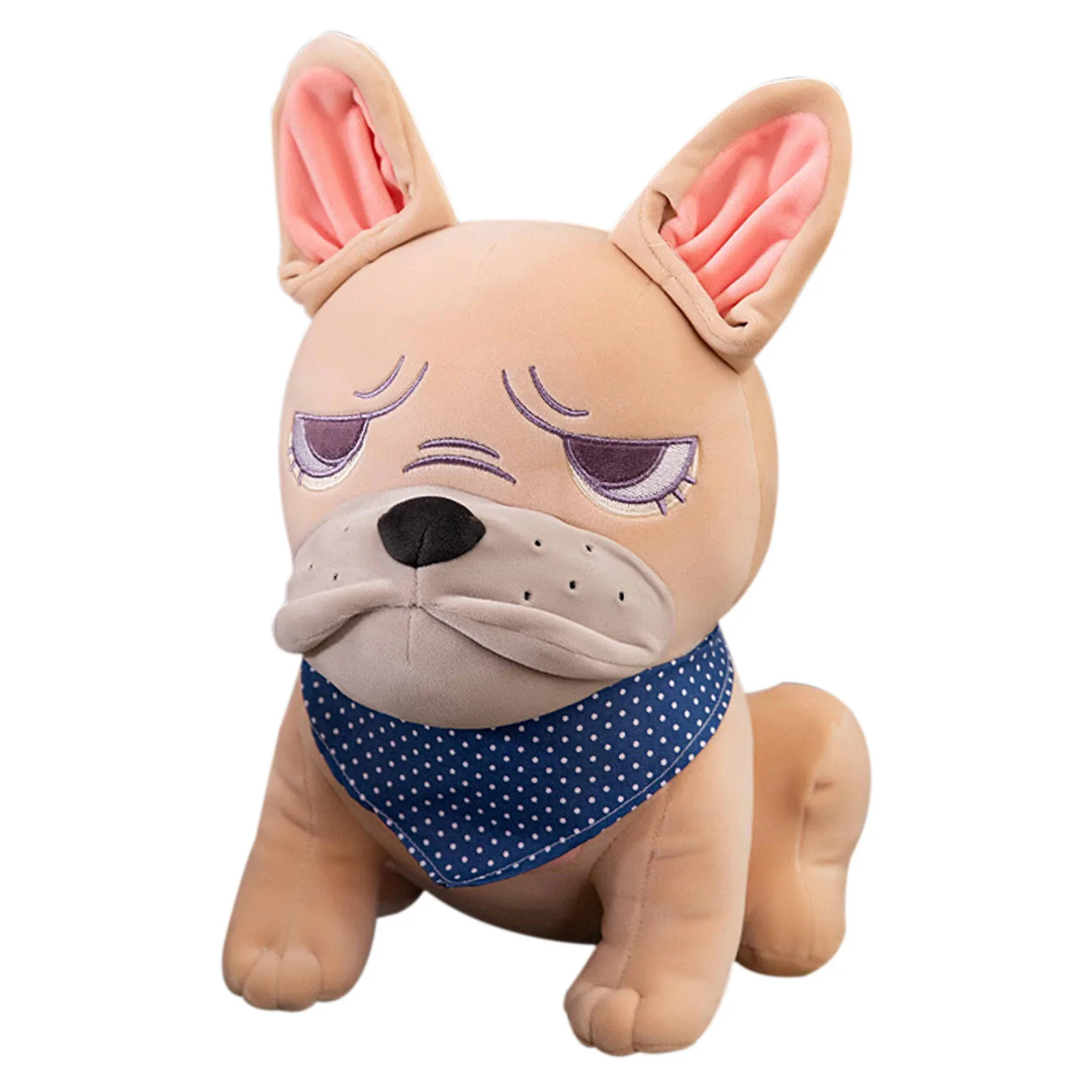 Плюшевая игрушка бульдог реалистичный Французский детская подушка подарок для